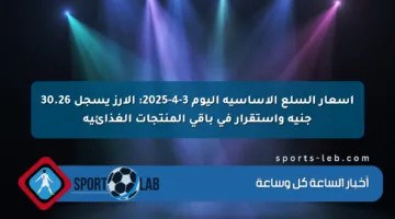 أسعار السلع الأساسية اليوم 3-4-2025: الأرز يسجل 30.26 جنيه واستقرار في باقي المنتجات الغذائية